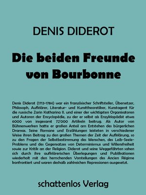 cover image of Die beiden Freunde von Bourbonne